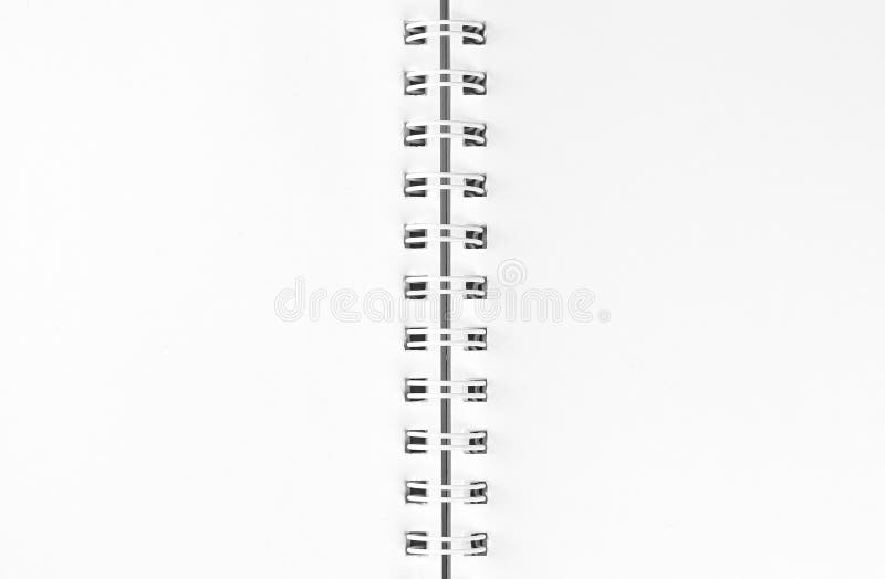 White sheets with spiral binding. Spiral closeup stock illustration White sheets with spiral binding. Spiral closeup stock illustration