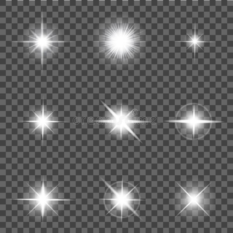 White Shine Flare Light, Sun or Star. Flash Effect, Lens Flare ...