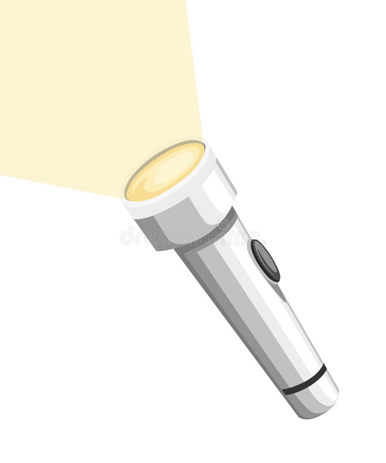 flashlight shining clipart