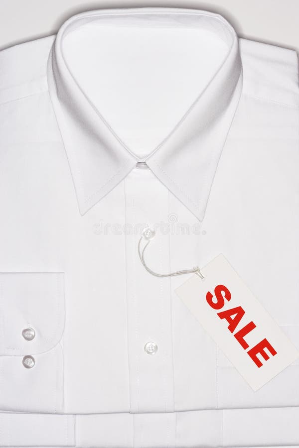 White Shirt for Sale stock image. Image of vertical, retail 29657217