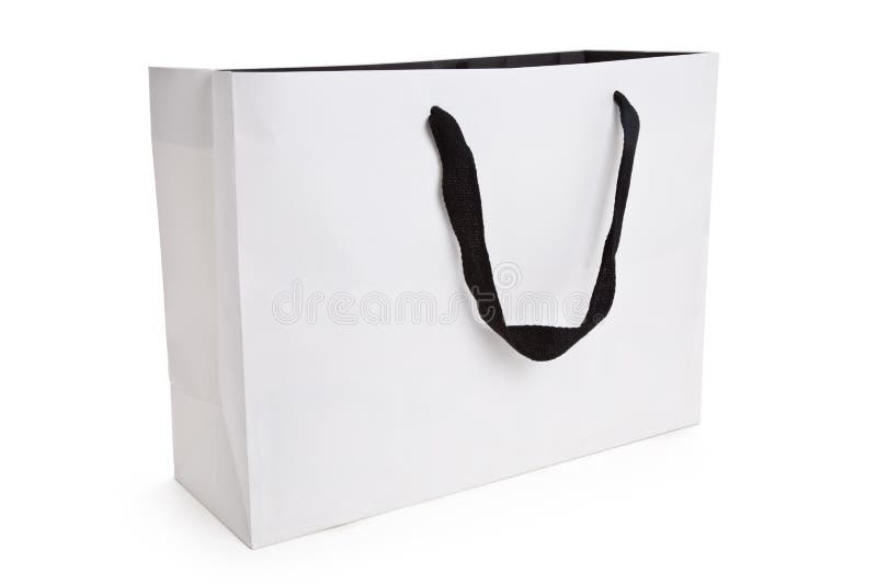 White Shopping Bag stock image. Image of retail, copy 129316647