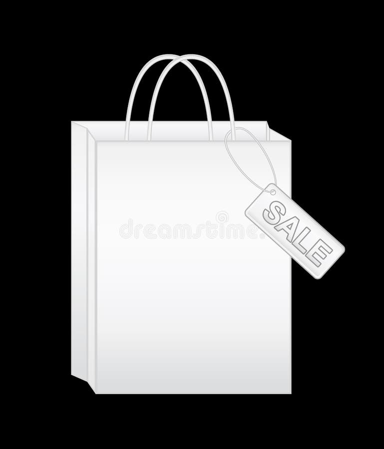 White Shopping Bags. Eps10 Vector Illustration Stock Vector