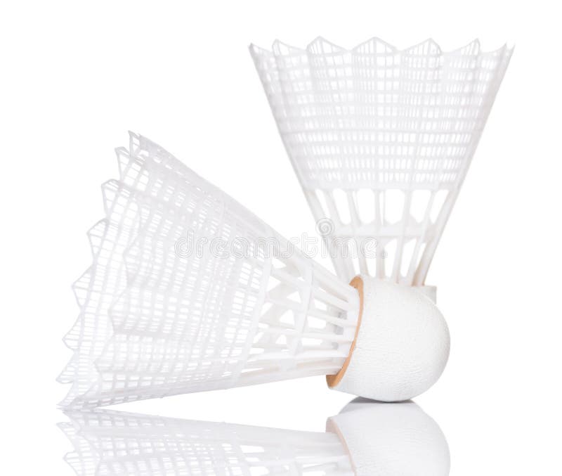White Shuttlecock for Badminton Stock Photo Image of fitness, object