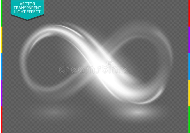 Glow isolated on transparent background. Vector light special effect illustration. Additional format vector vectors