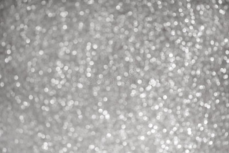 White Silver Glitter Bokeh Background Stock Photo - Image of shine ...