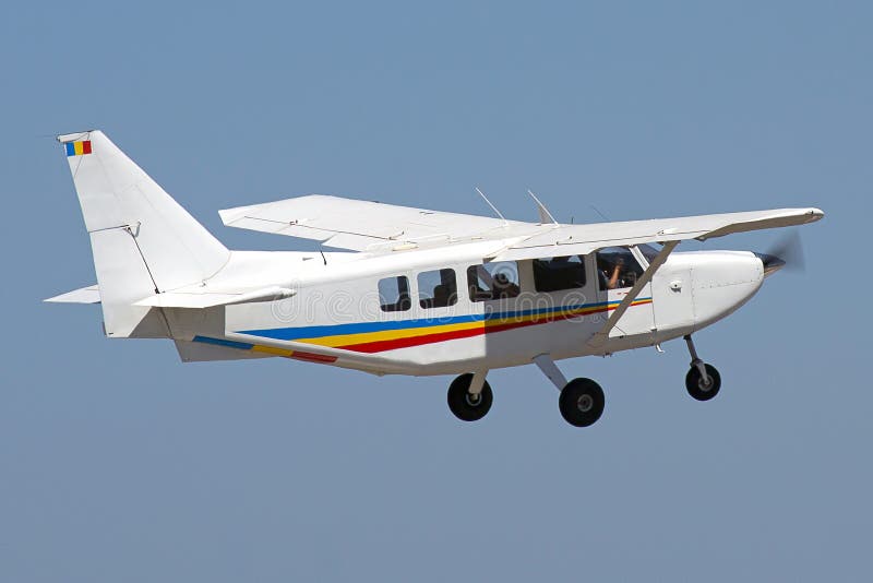 White single engine plane