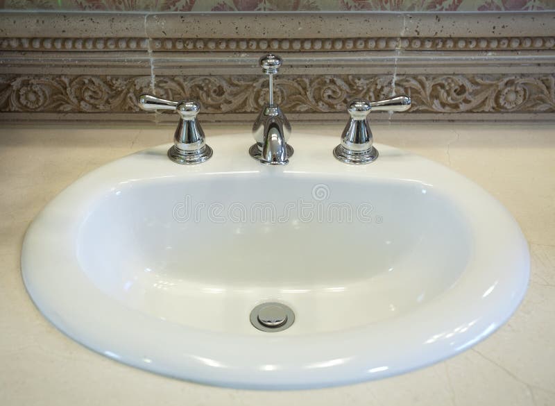 White sink royalty free stock image