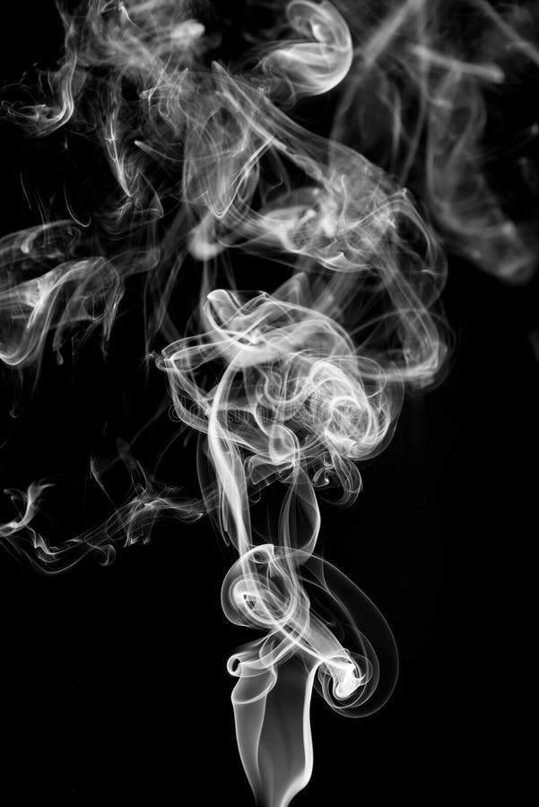 White Smoke on Black Background Stock Photo Image of curve, motion