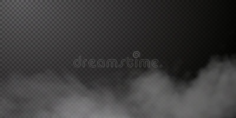 Vector Isolated Smoke PNG. White Smoke Texture on a Transparent Black  Background. Special Effect of Steam, Smoke, Fog Stock Vector - Illustration  of smoke, magic: 233810098