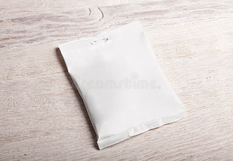White Snack Food Package Mockup Stock Photo - Image of snack, package ...