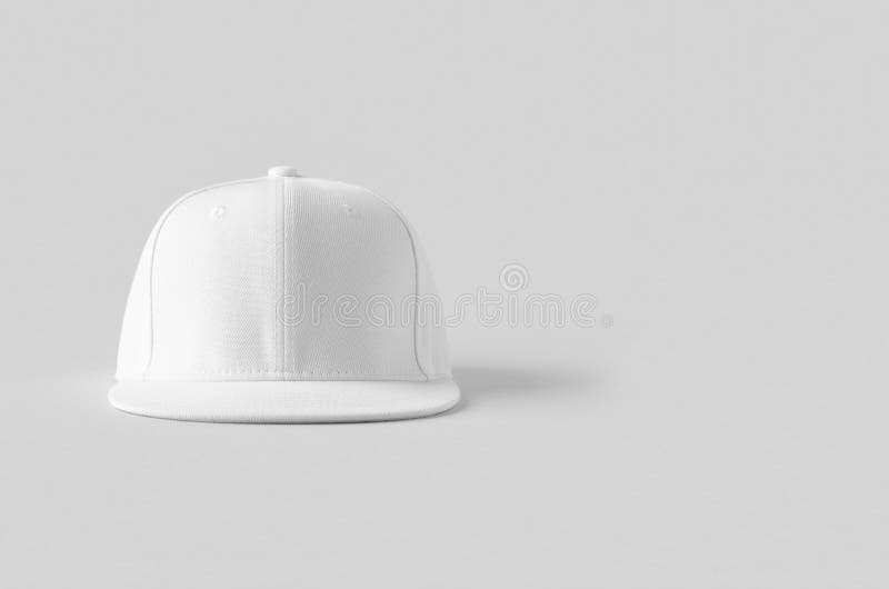 Download White Snapback Cap Mockup With Copyspace Stock Image Image Of Copyspace Template 199574197