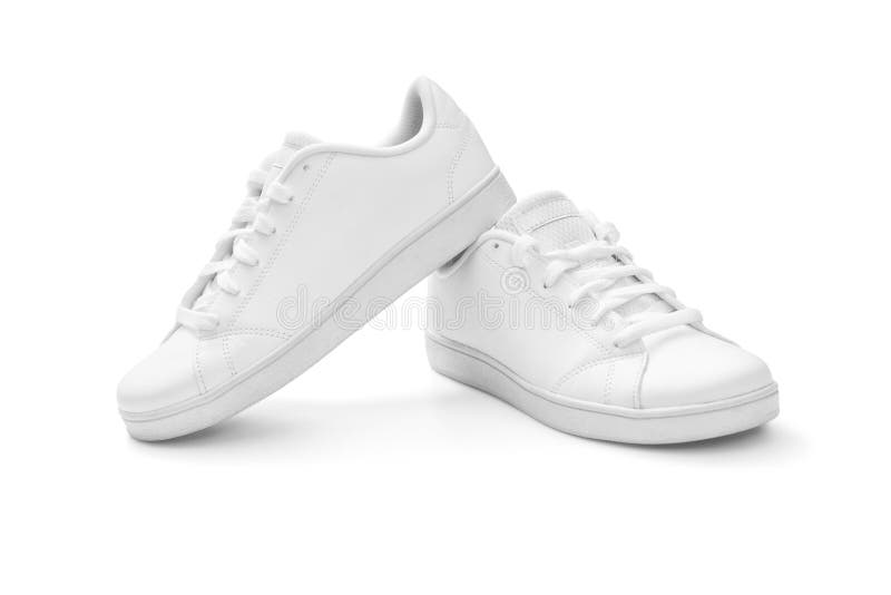 White sneakers royalty free stock images