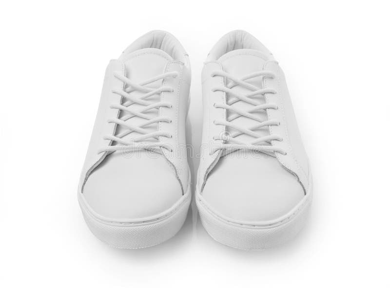 White sneakers isolated stock image. Image of activity - 109126697