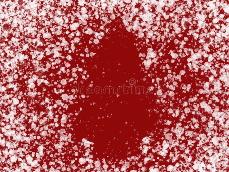 White snow and snowflakes in shape of christmas tree. Festive greeting card, space for text. Merry Christmas and Happy New Year. royalty free illustration White snow and snowflakes in shape of christmas tree. Festive greeting card, space for text. Merry Christmas and Happy New Year. royalty free illustration