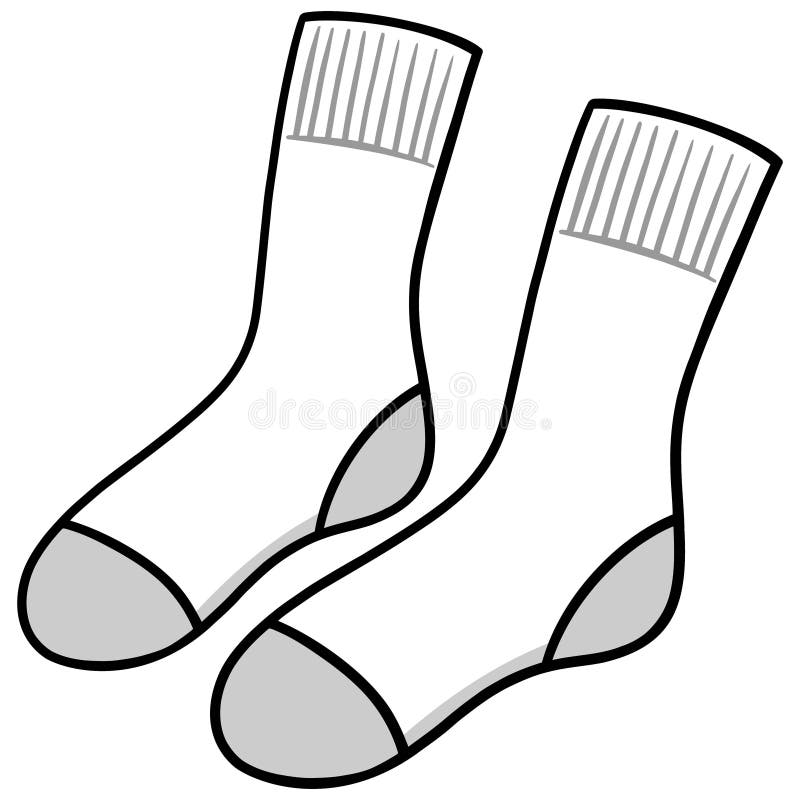 White Socks stock vector. Illustration of ankle, sport 72952452