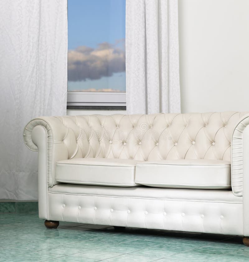 White sofa stock photo. Image of white, cloud, room, empty 8113392