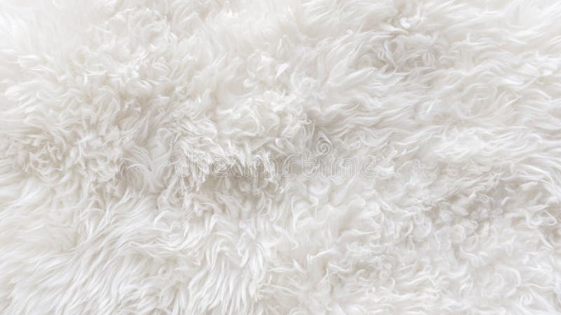 white plush fabric texture background , background pattern of soft warm  material Stock Photo