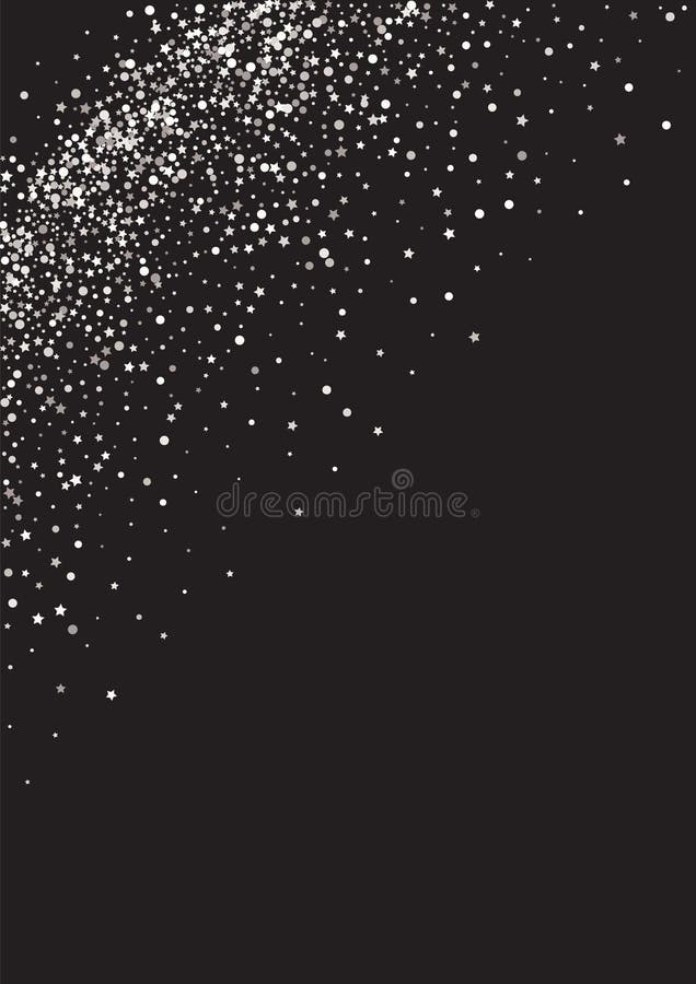 White Sparkle Falling Black Background. Paper Stock Vector - Illustration  of gold, celebration: 193155120