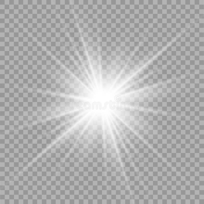 White sparks glitter special light effect. Vector sparkles on transparent background.Light flare special effect. Illustration. stock illustration White sparks glitter special light effect. Vector sparkles on transparent background.Light flare special effect. Illustration. stock illustration