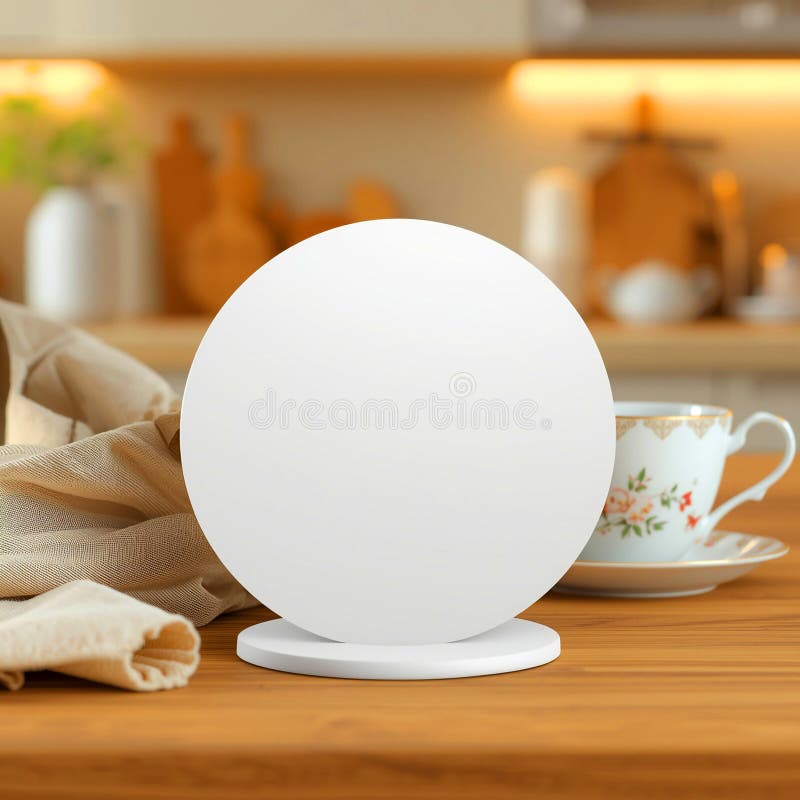 White Sphere Device Kitchen Countertop Decor royalty free illustration