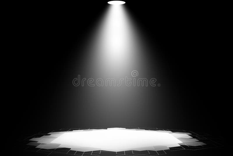 White Spotlight Stage Dance Show Night Background Stock Illustration -  Illustration of abstract, design: 136570697