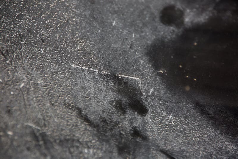 White Spots on Black Glass for Texture and Design Stock Photo Image