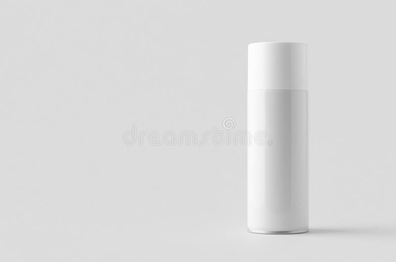White Spray Paint Can Mockup with Blank Copyspace Stock Image Image