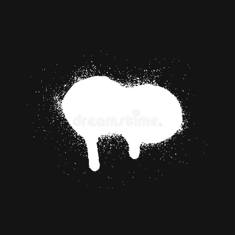 White Spray Paint Stain stock vector. Illustration of splattered