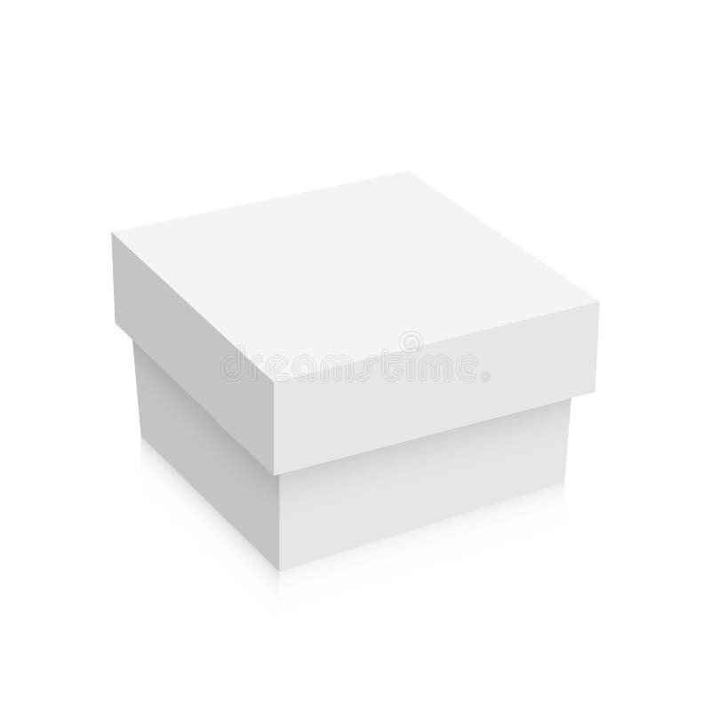 Download White Square Paper Box Icon Vector. Cardboard Box Mockup Image Stock Vector - Illustration of ...