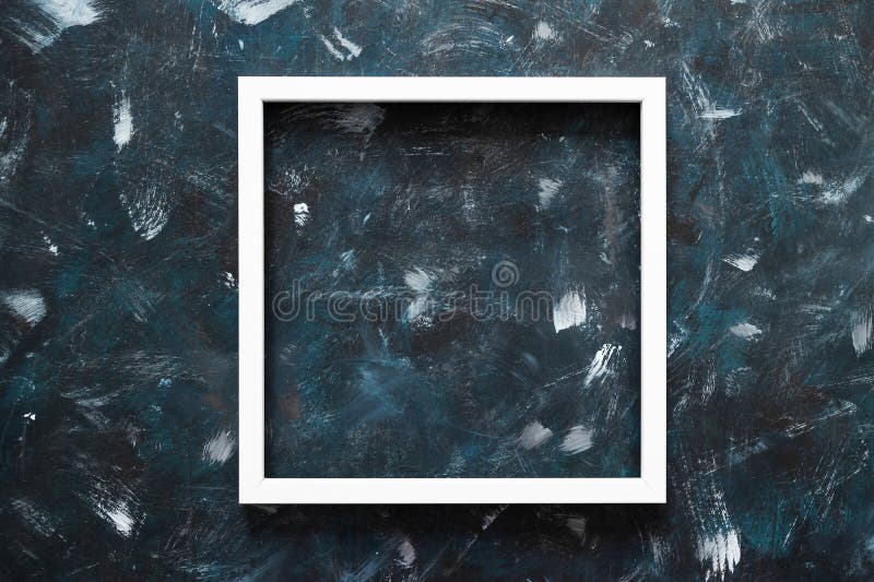 White square picture frame mock-up with copy space for yout text or image on top of navy blue background royalty free stock photos White square picture frame mock-up with copy space for yout text or image on top of navy blue background royalty free stock photos
