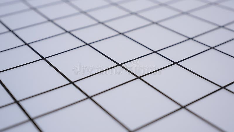 White Square Tiles with Dark Grout royalty free illustration
