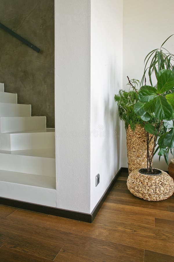 White stairs