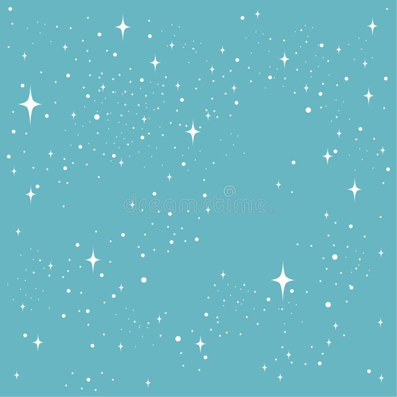 The White Stars on a Blue Background Stock Vector Illustration of