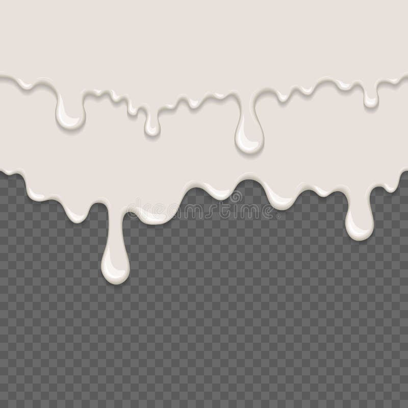White Sticky Liquid Seamless Element Stock Vector Illustration of