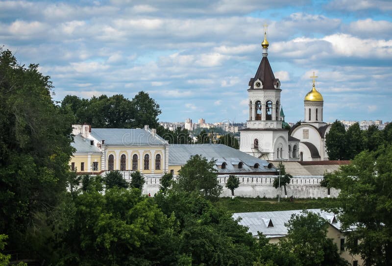 White stone church, Vladimir, Russia royalty free stock photos