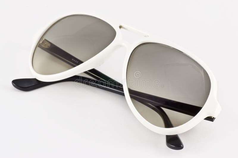White sunglasses stock image. Image of classic, fashion 23129435