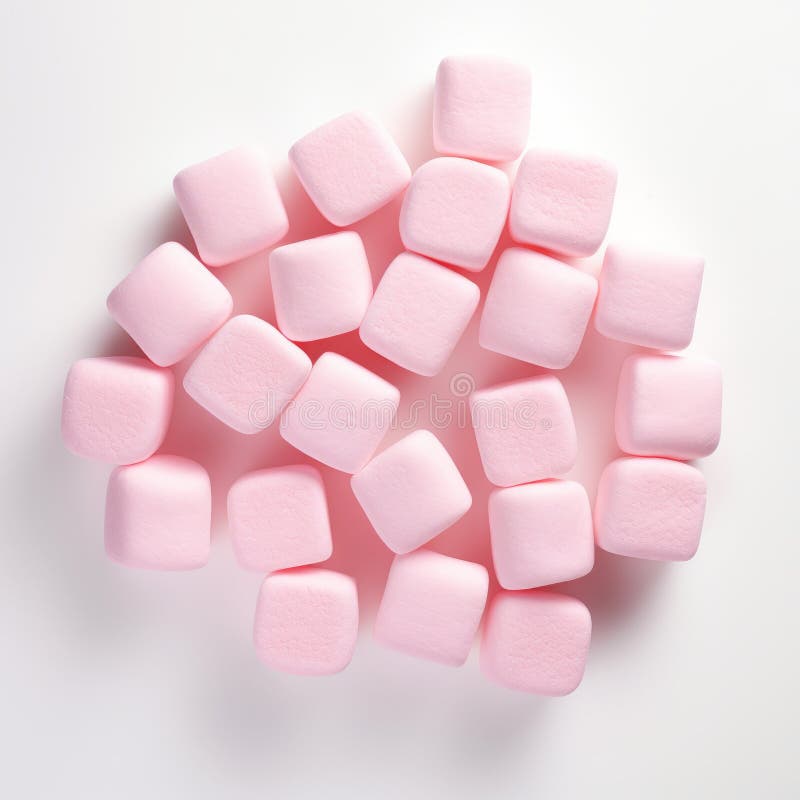 Pink Marshmallow Sweeteners Synthetisminspired, Tesseract Shapes