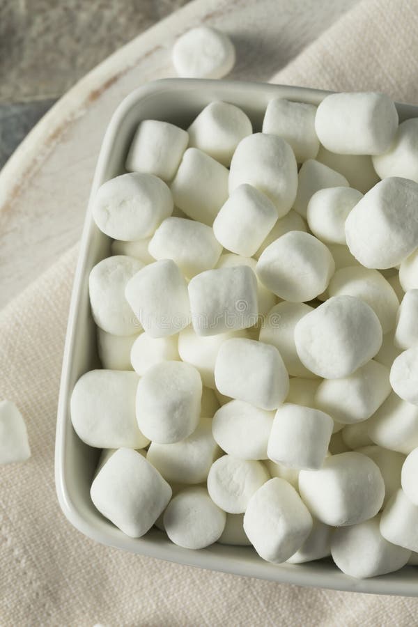 White Sweet Mini Marshmallows Stock Photo Image of sweet, candy 96940470