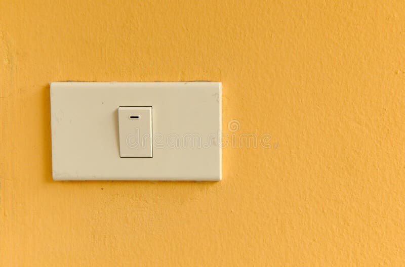 The white switch royalty free stock photo