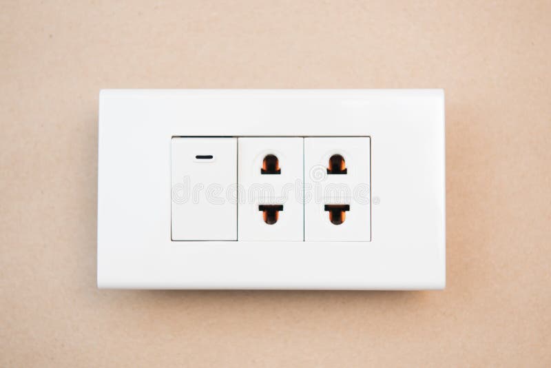 White switches and outlet stock photo. Image of electricity 54116452