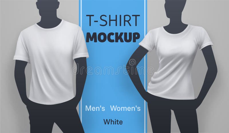 Download White t-shirt mockup stock vector. Illustration of ...