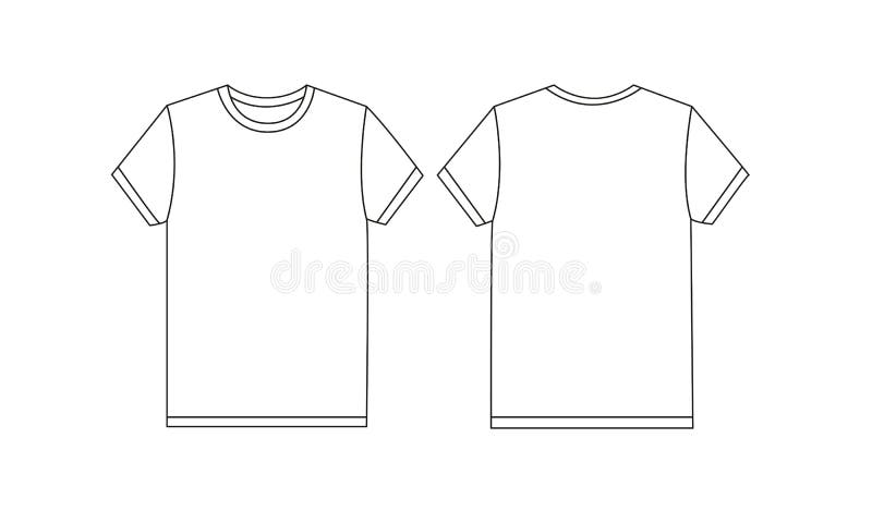 Download White t-shirt mockup stock illustration. Illustration of ...