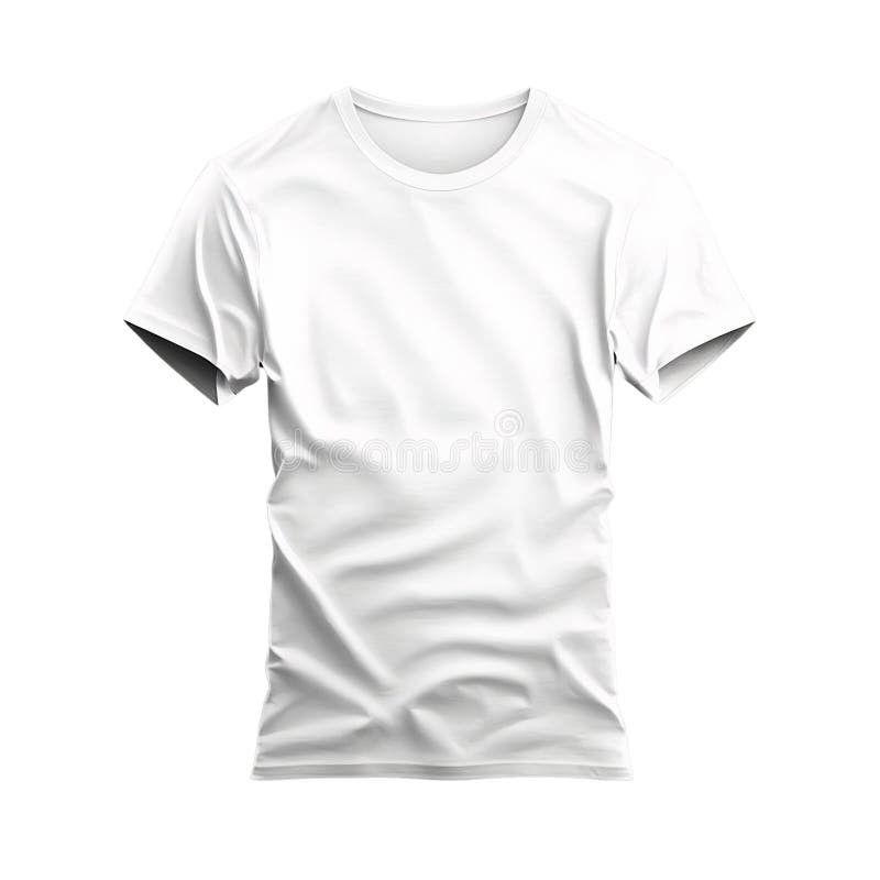 White T-Shirt Mockup Template for Design Print, Ai Generative Stock ...