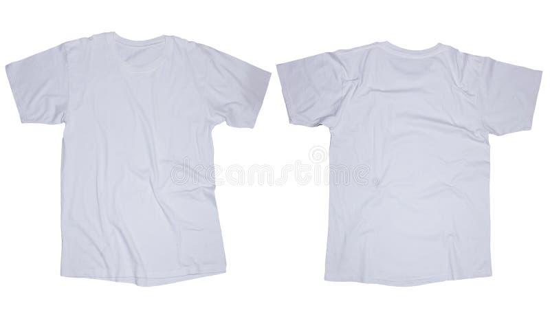 White T-Shirt Template stock image. Image of display - 44301507