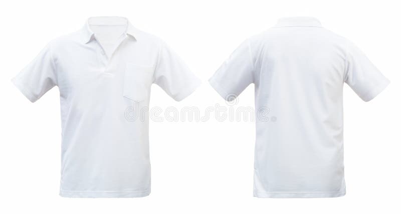 White T-shirts Front Isolated White Background. with Clipping Pa Stock ...