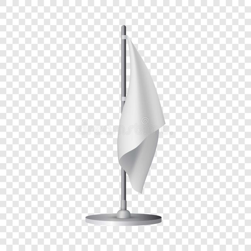 Download White Table Flag Mockup, Realistic Style Stock Vector ...