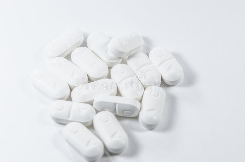 White Tablet pharmacy stock image. Image of care, background 48251539