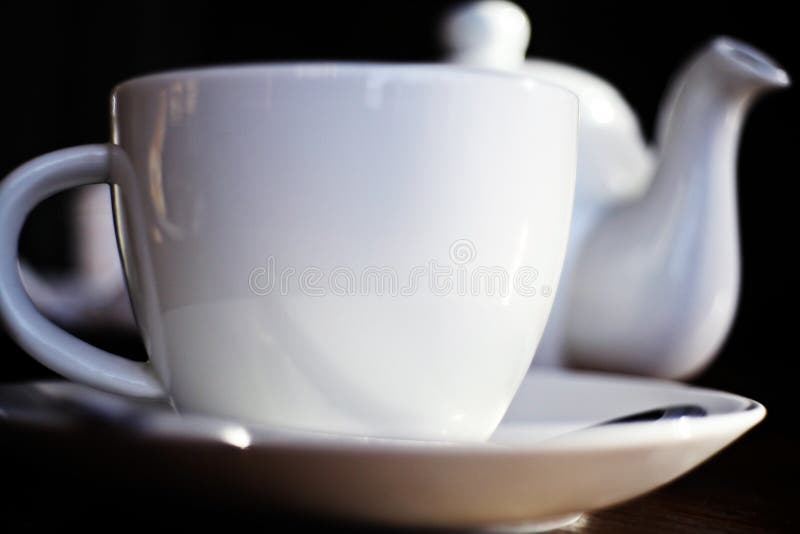 White Tea Kettle in the Cafe Stock Image Image of beverage, gourmet