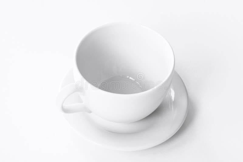 White Teacup on White Paper Stock Image Image of coffee, breakfast