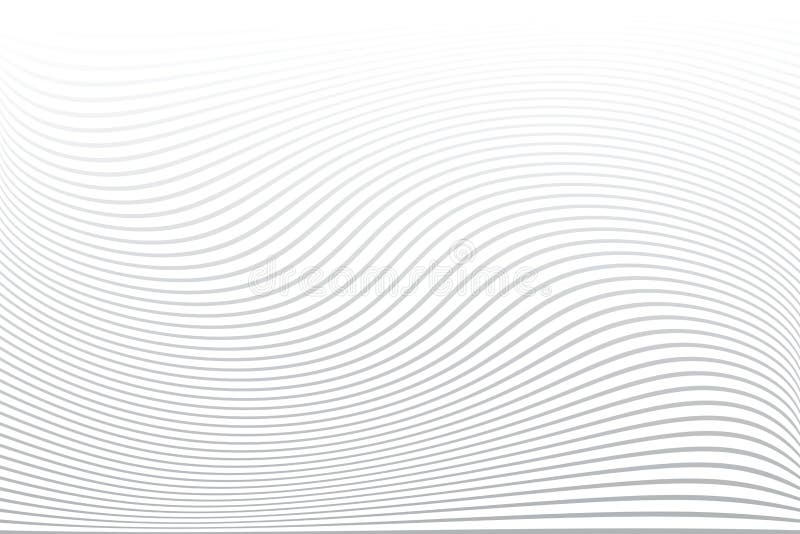 White Textured Background. Wavy Lines Texture Stock Vector ...